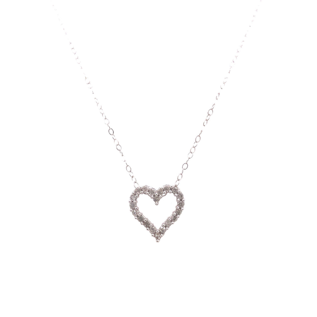 Heart-shape Diamond Necklace