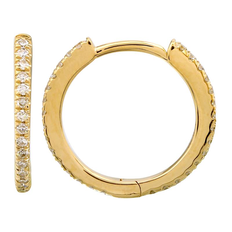 Eternity Mini Round Huggie Earrings