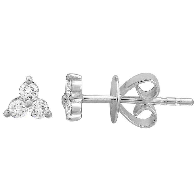 Trio Diamond Stud Earrings