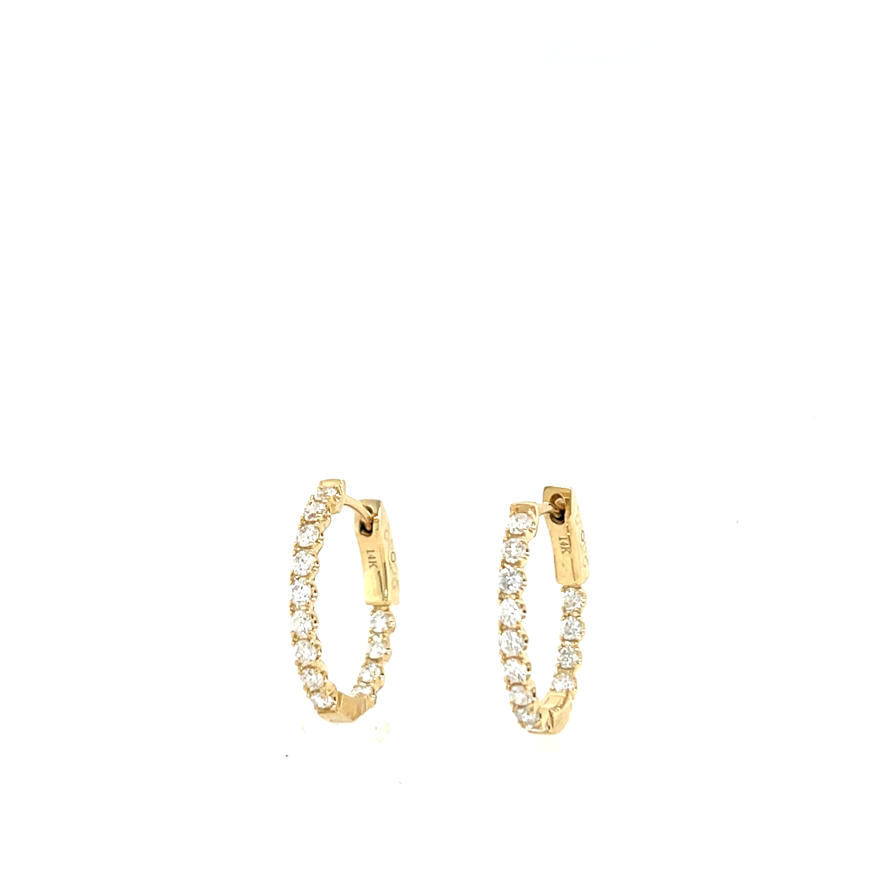 Oval Hoop Gold Earring