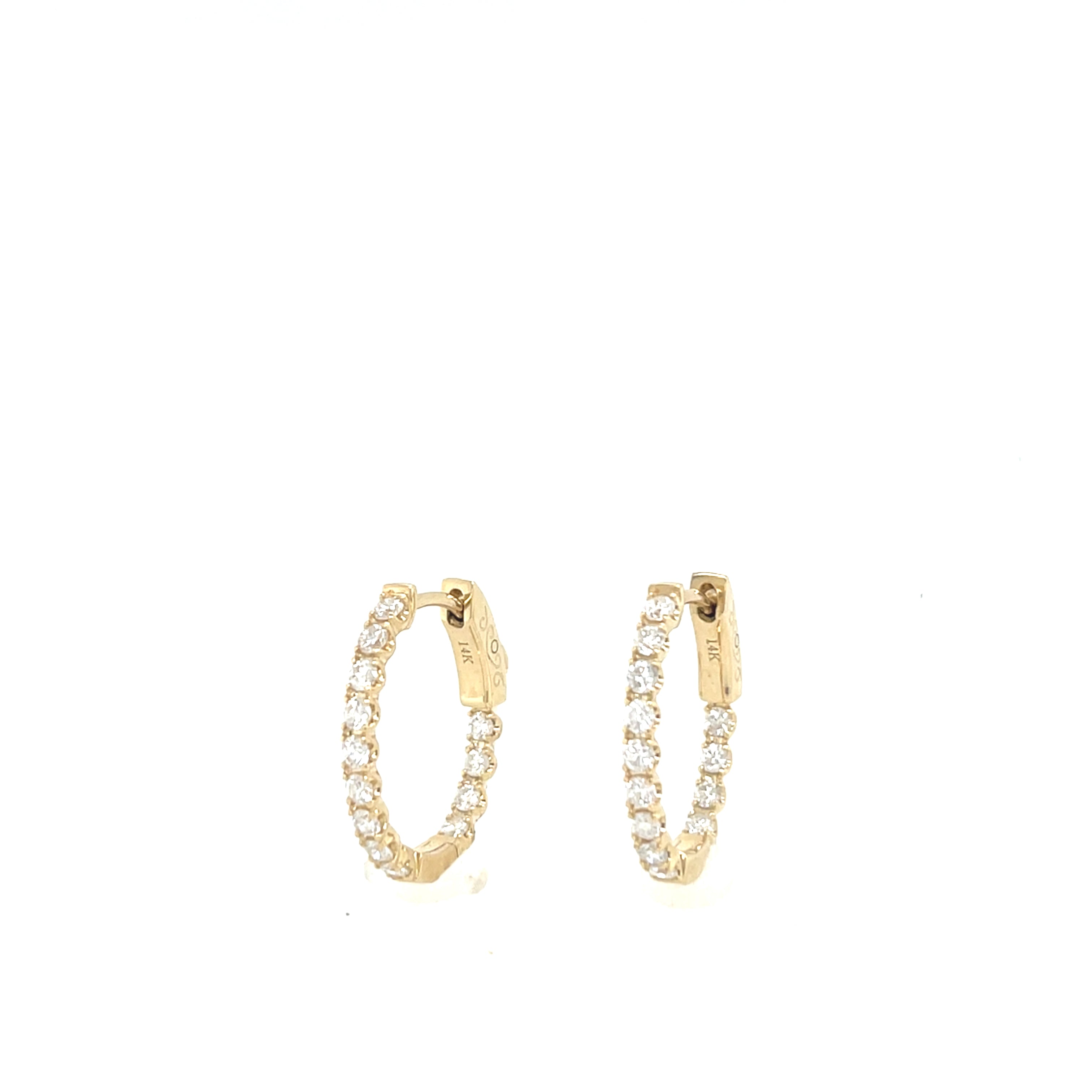 Oval Hoop Gold Earring