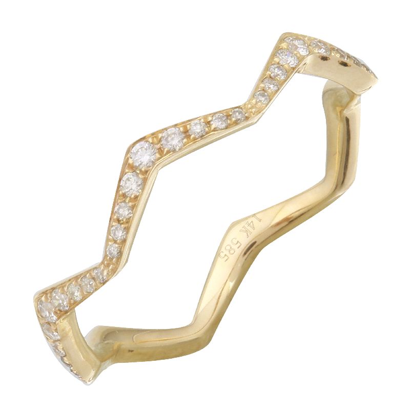 Zigzag Diamond Ring