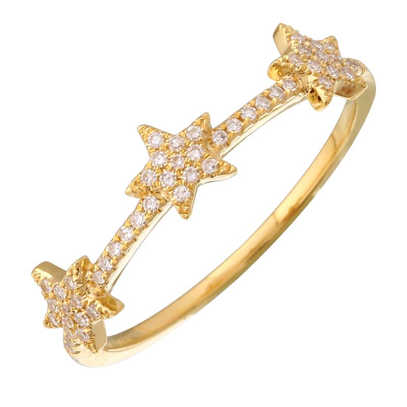 Triple Star Ring