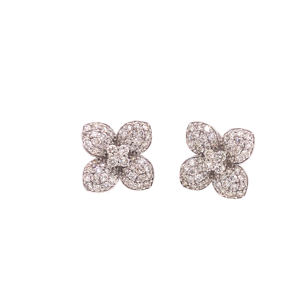 Flower Diamond Earrings