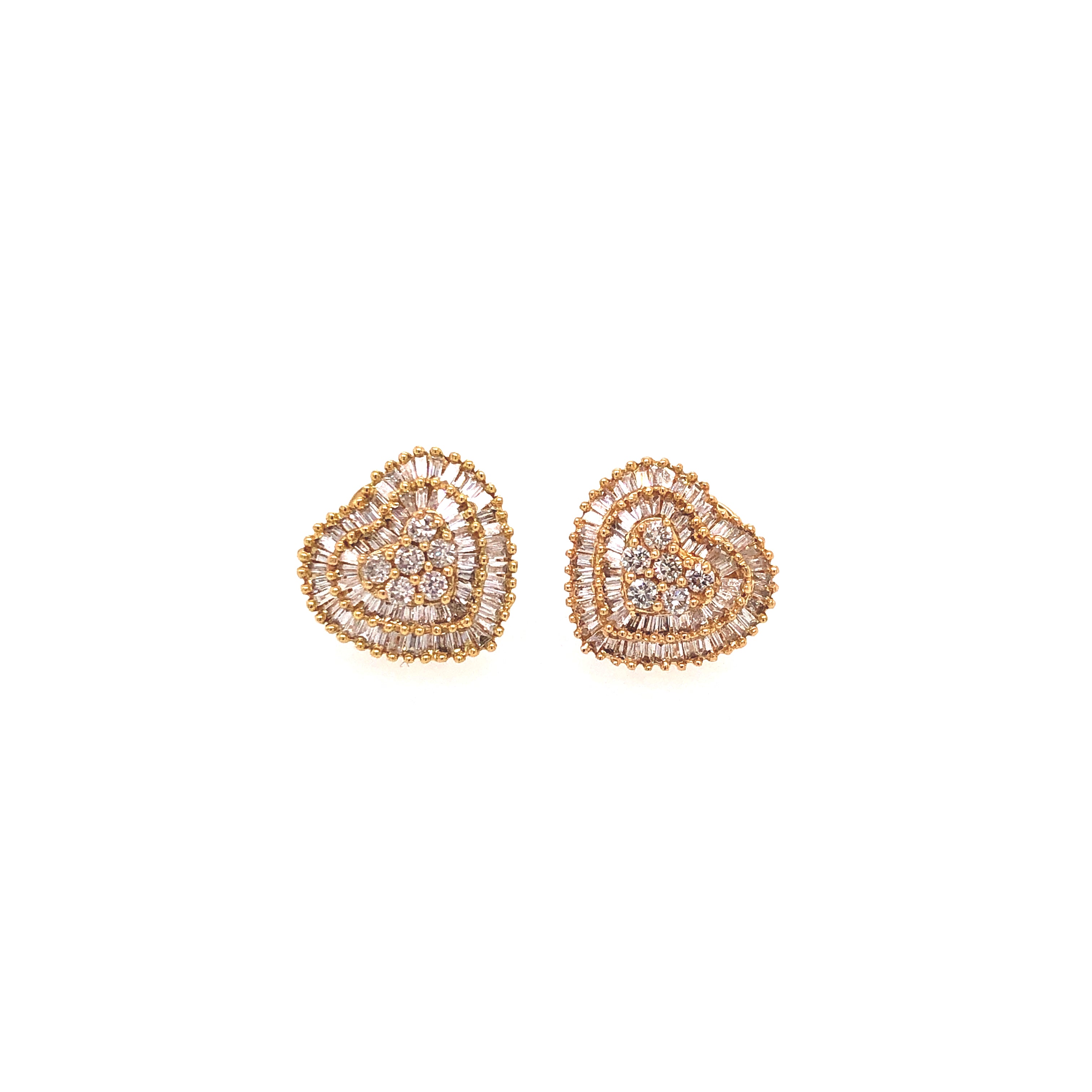 Heart Diamond Earrings