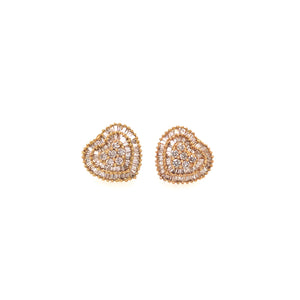 Heart Diamond Earrings