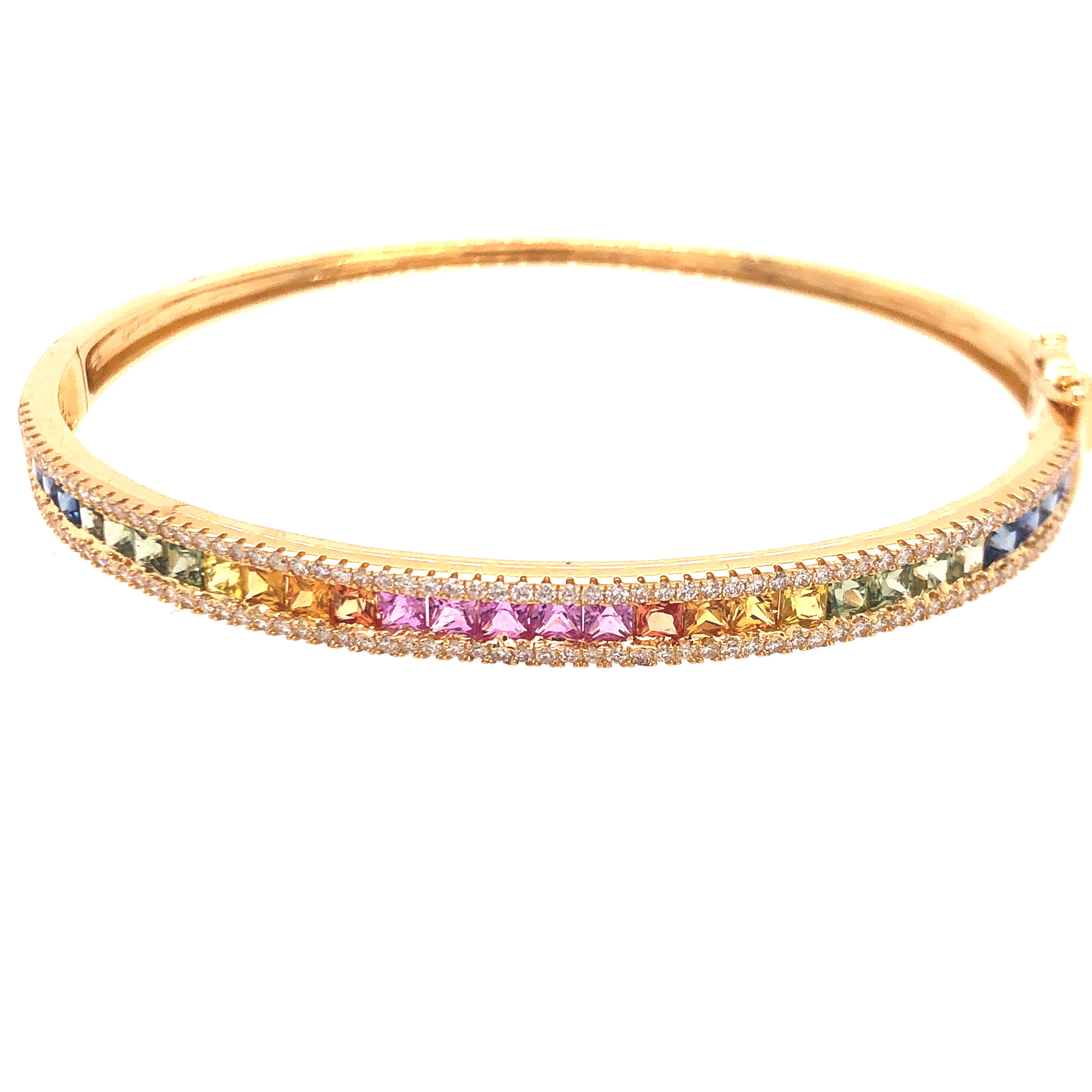 rainbow sapphire pastel bangle