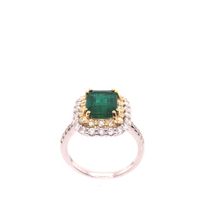 Emerald Diamond Ring