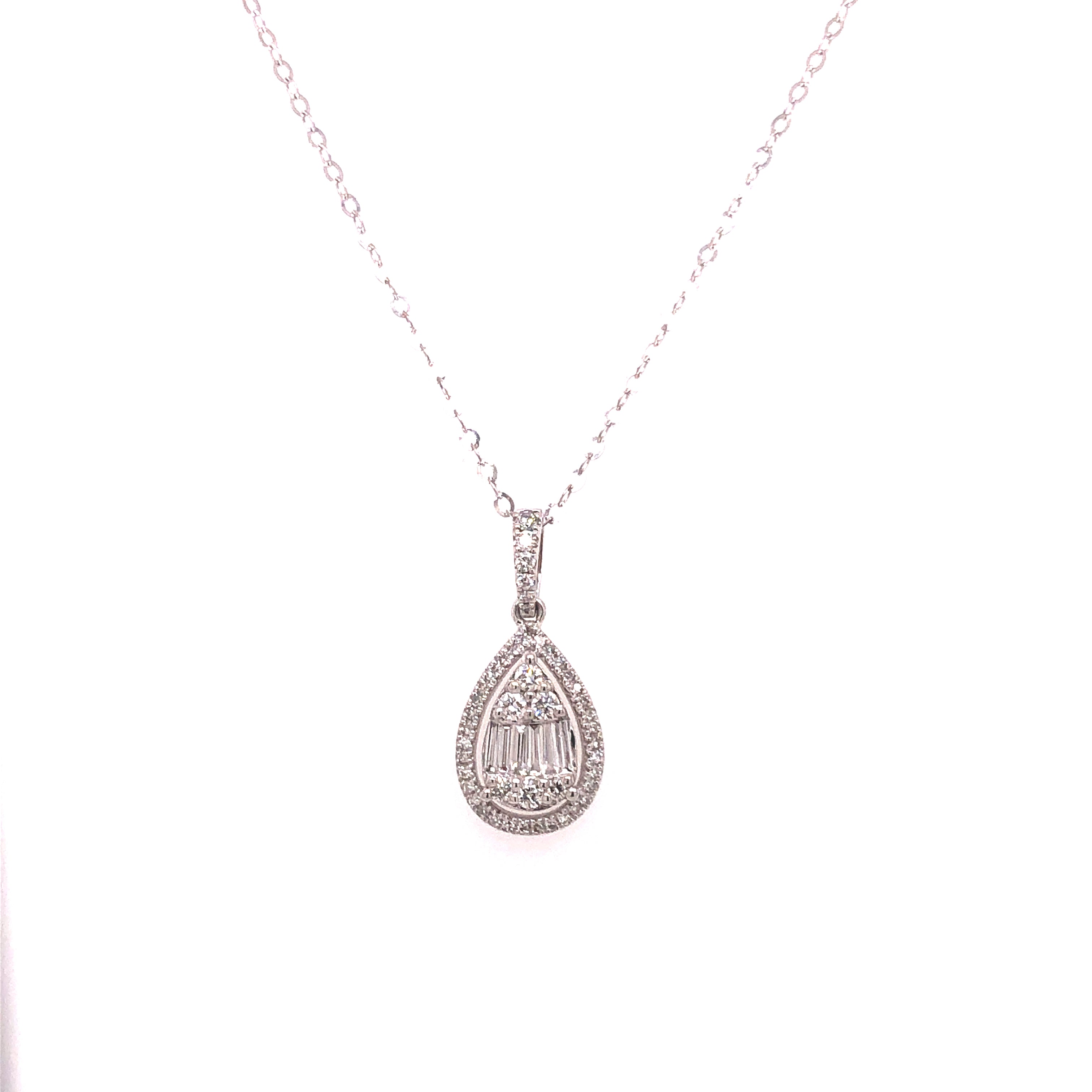 Pear Drop Diamond Pendant