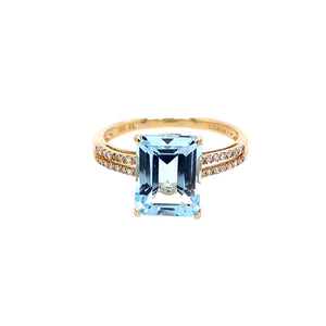 Blue Topaz Cocktail Ring