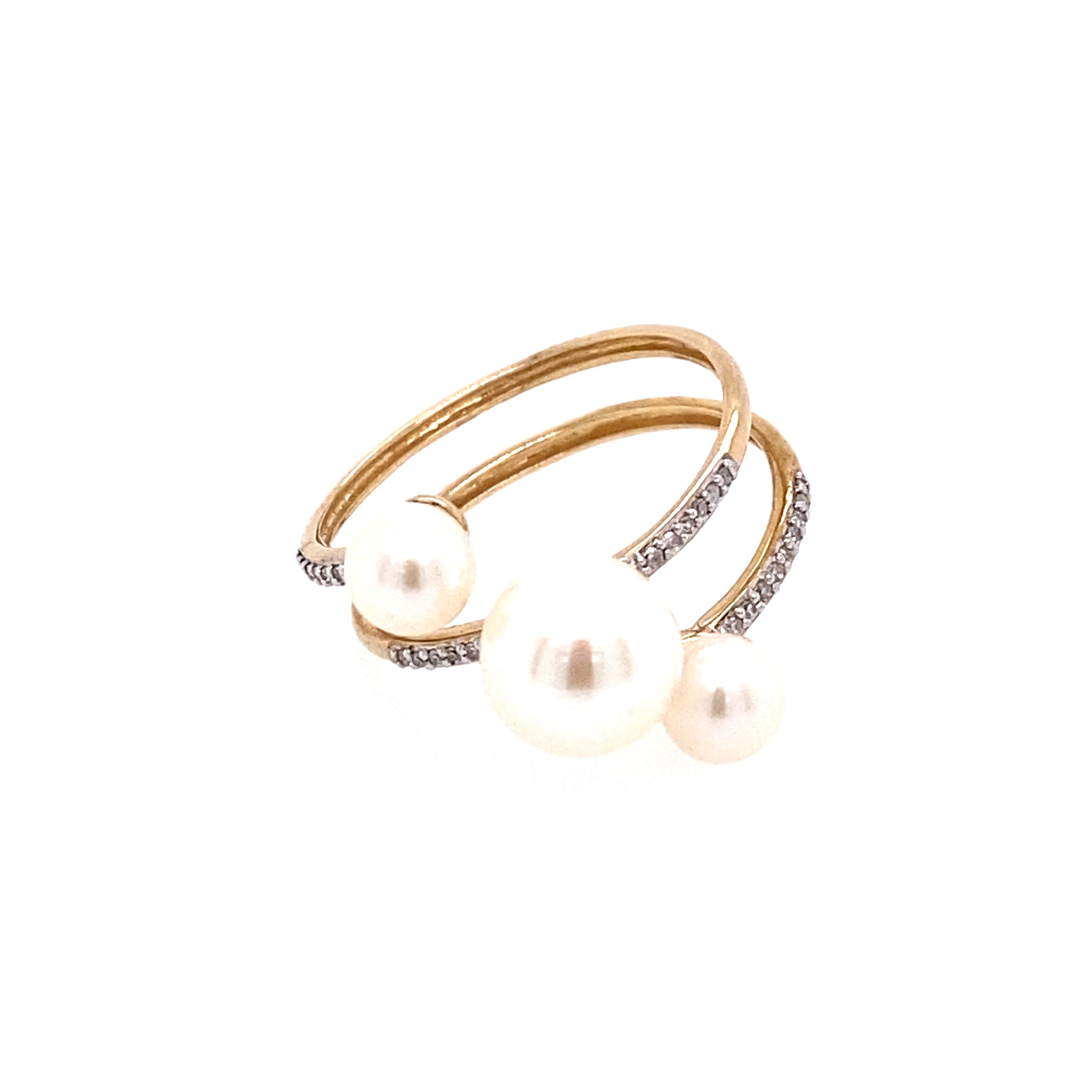 Pearl Diamond Ring
