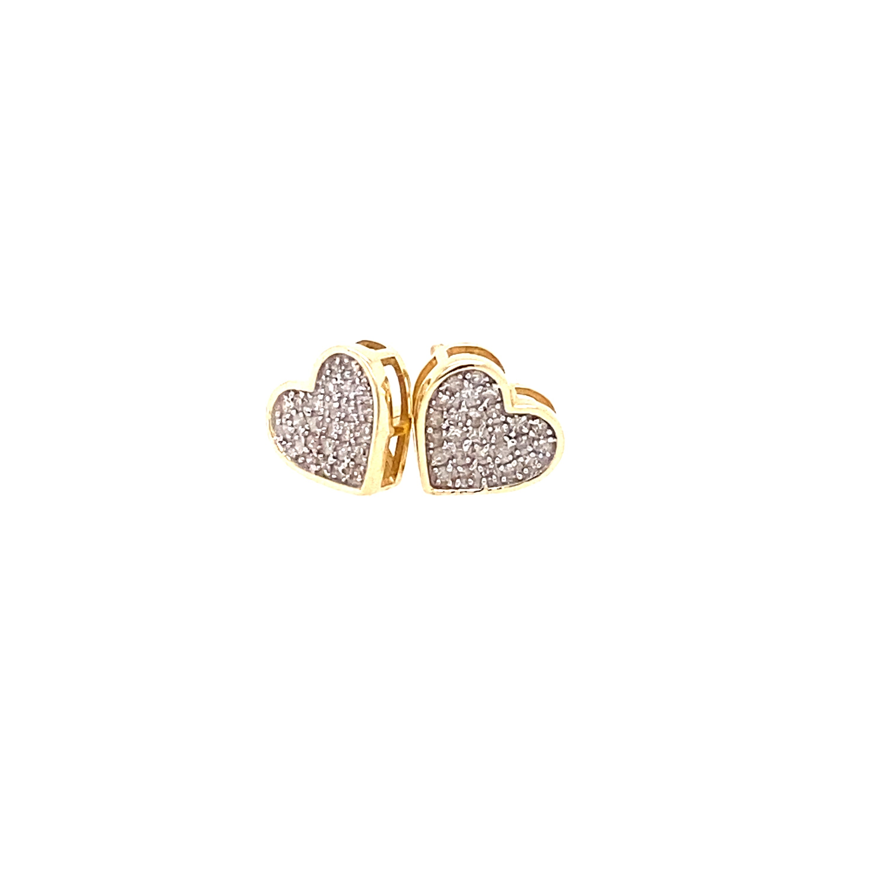 Heart Pave Studs
