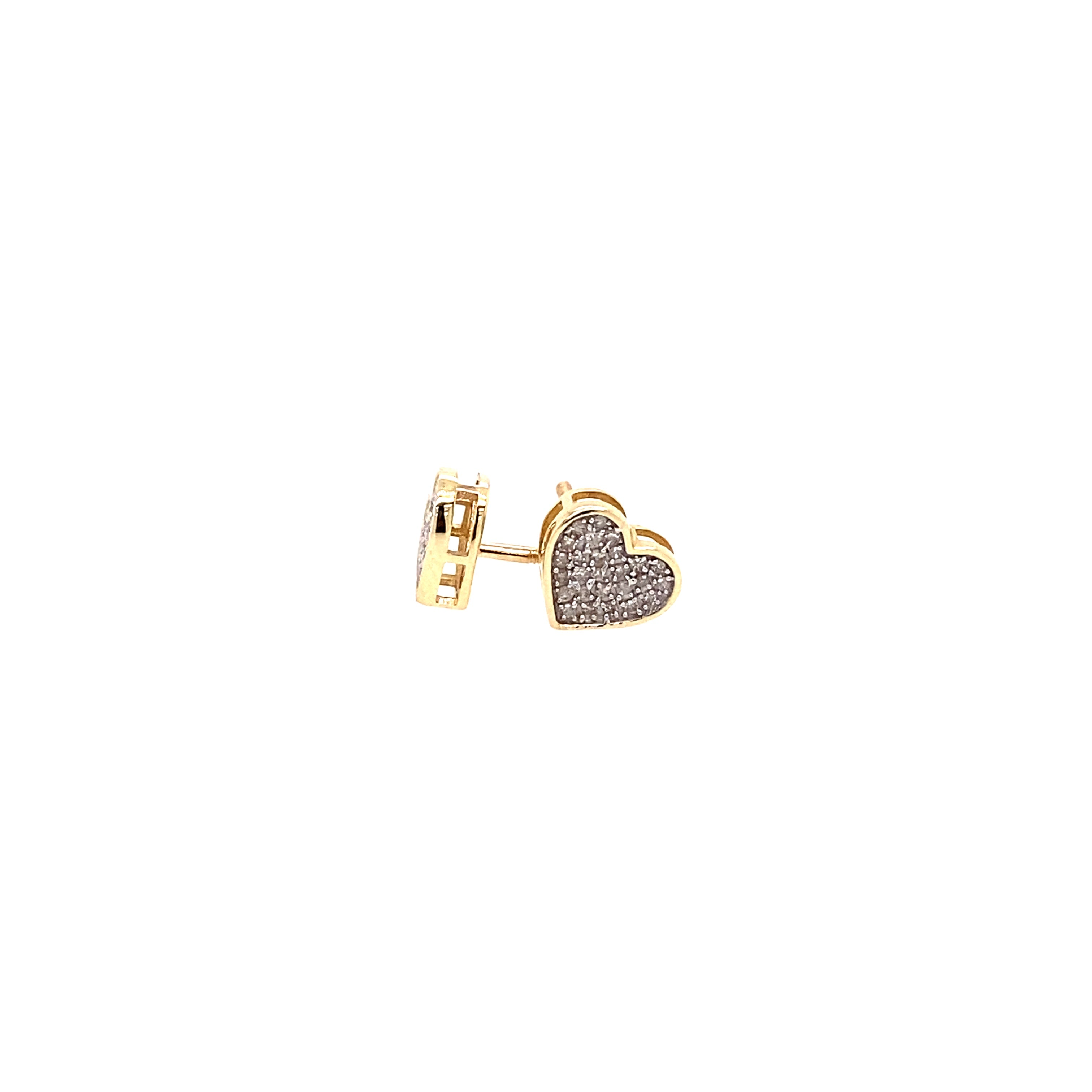 Heart Pave Studs
