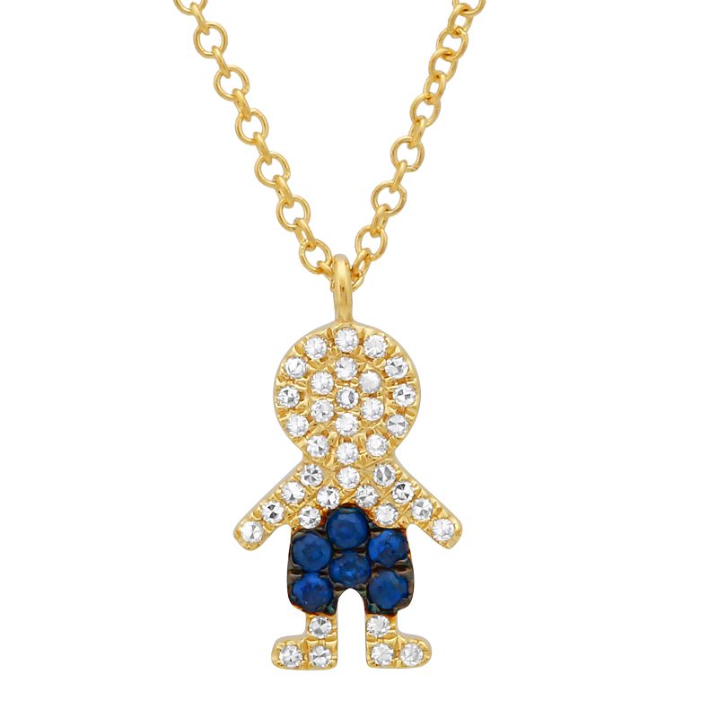 Sapphire Boy Necklace
