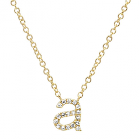 Lower Case Initial Necklace