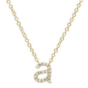 Lower Case Initial Necklace