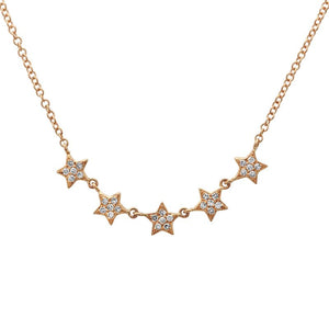 Five Star Diamond Necklace