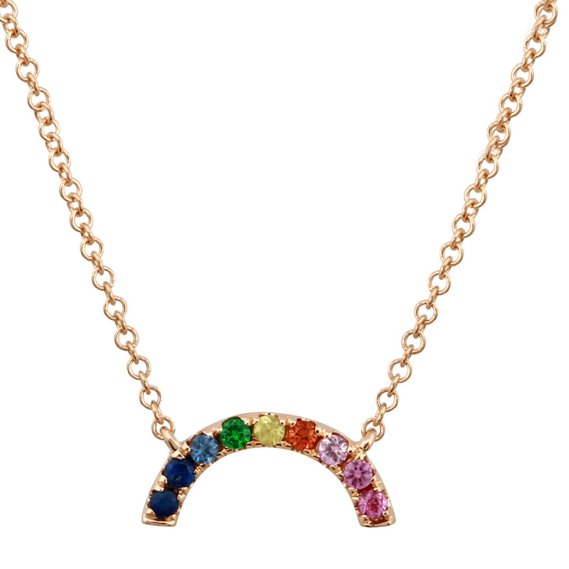 Rainbown Gemstone Necklace
