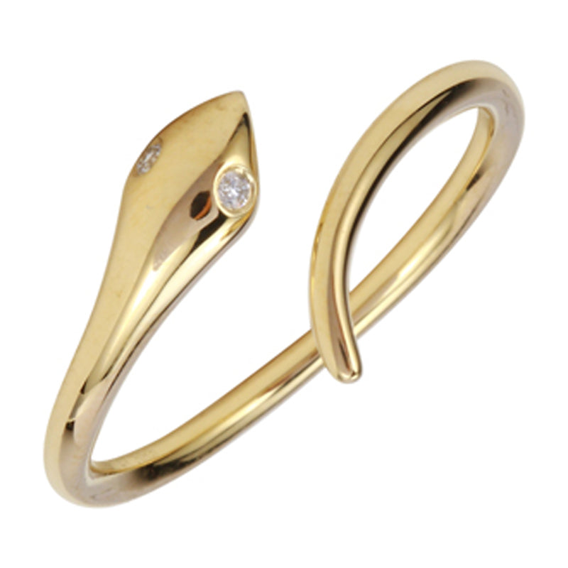 Solid Snake Diamond Ring