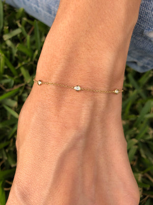 Single Stone Diamond Bracelet