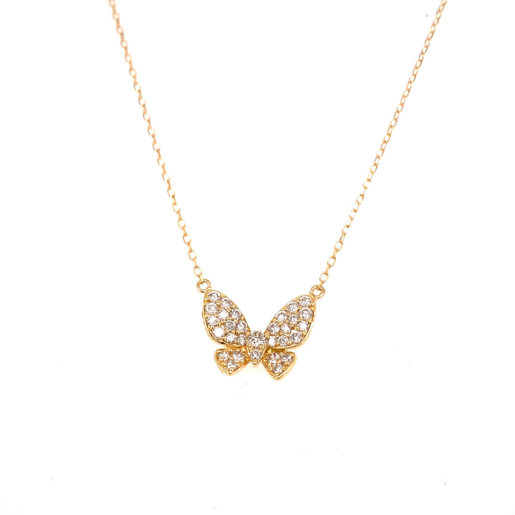 "Corde" Butterfly Diamond Necklace