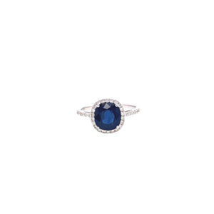 Dark Blue Sapphire Ring