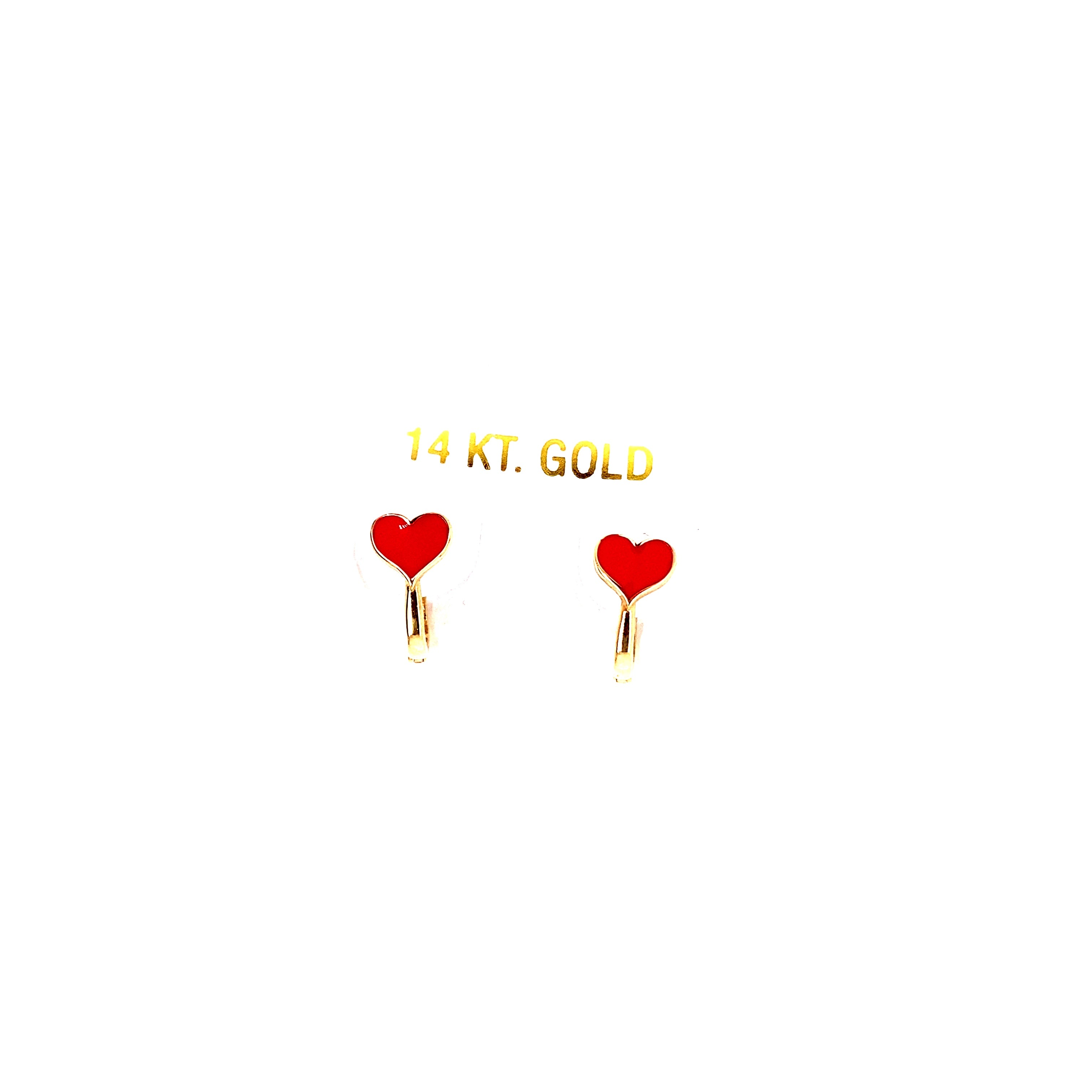 Baby Enamel Heart Huggie