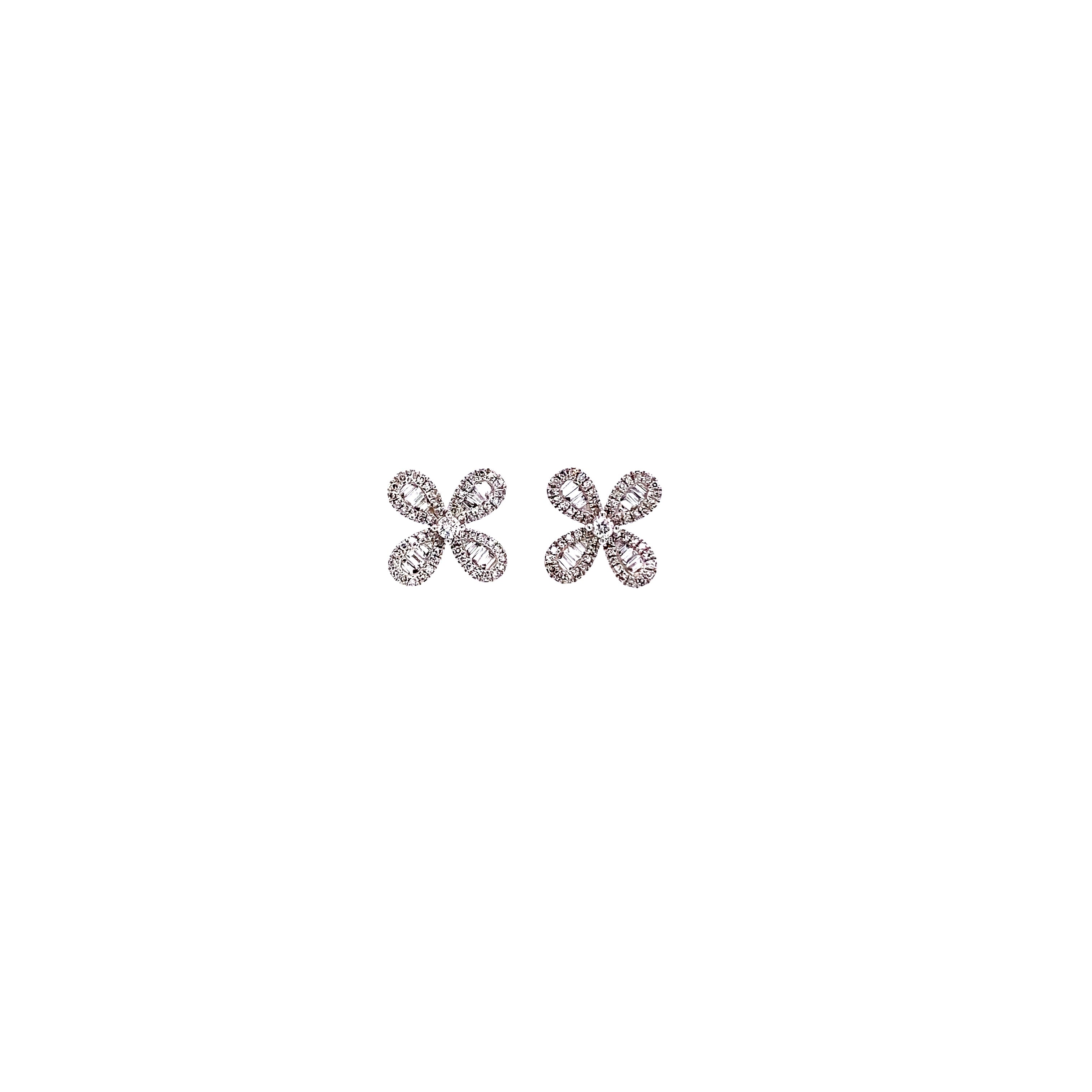 Flower Petals Diamond Studs