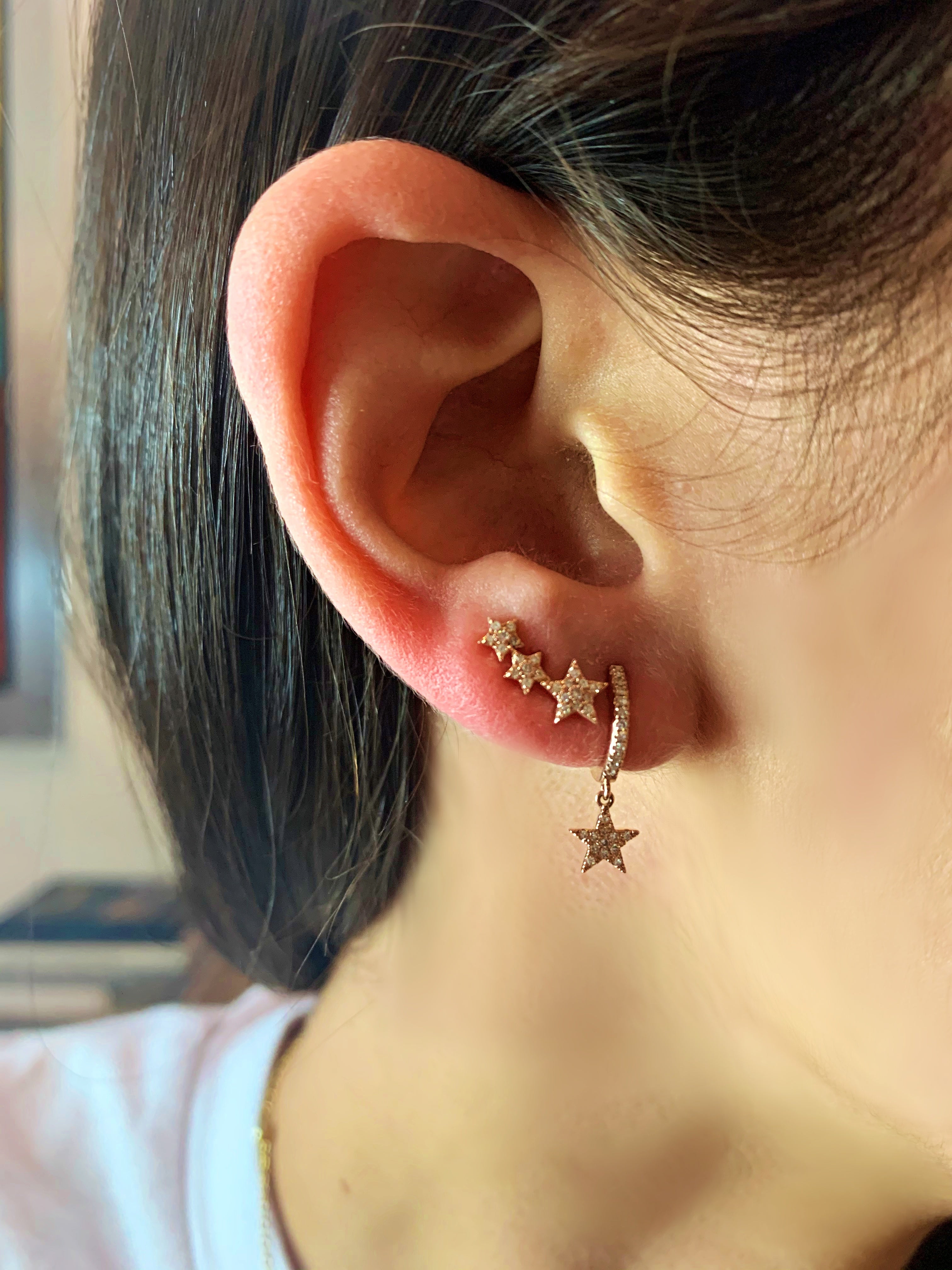 Buy Three Star Diamond Studs