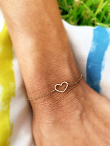 Heart Diamond Bracelet