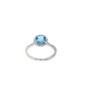 Blue Topaz Gemstone Ring