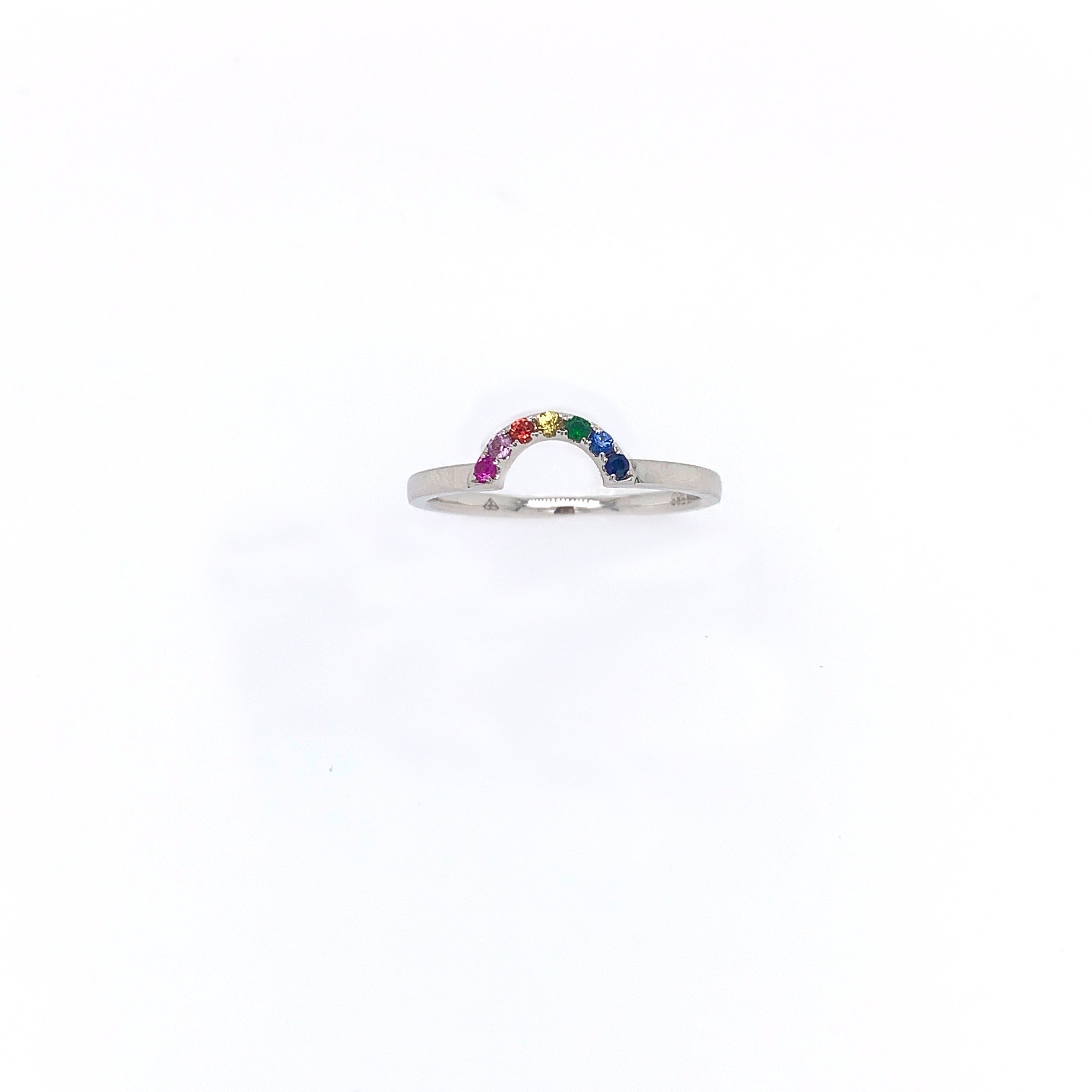 Rainbow cheap shaped ring