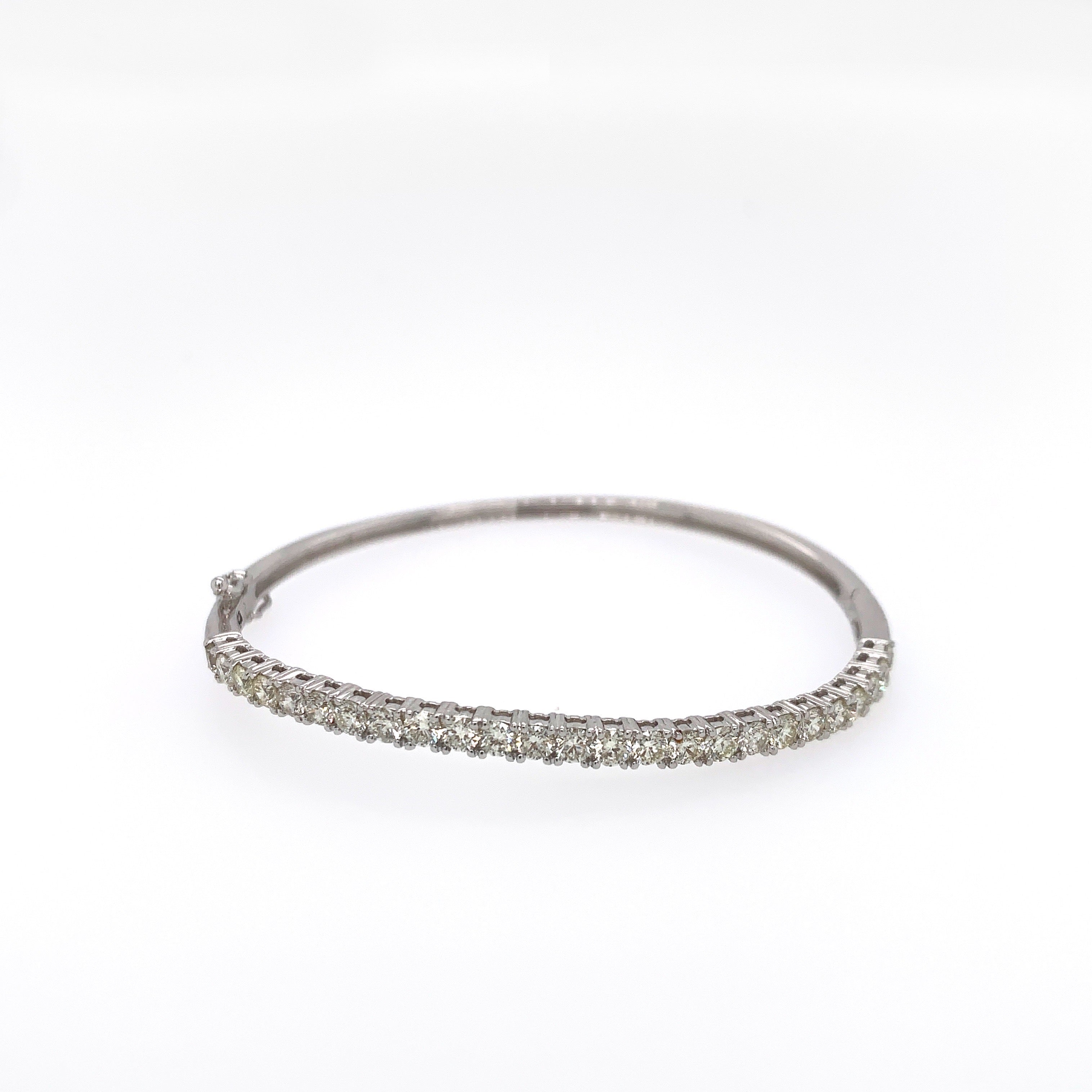 Curved Diamond Bangle