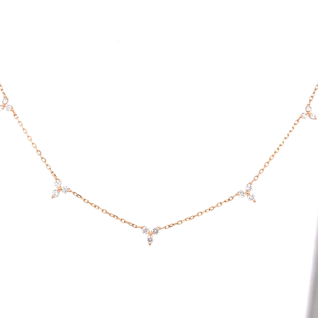 Triple Diamond Necklace