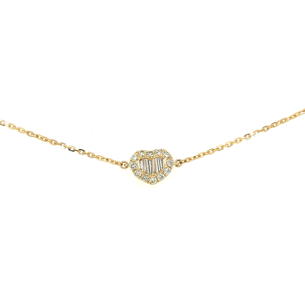 Heart diamond bracelet