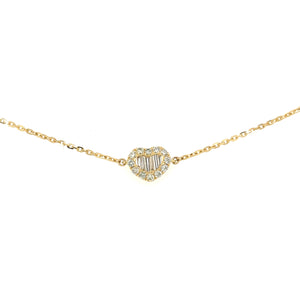 Heart diamond bracelet