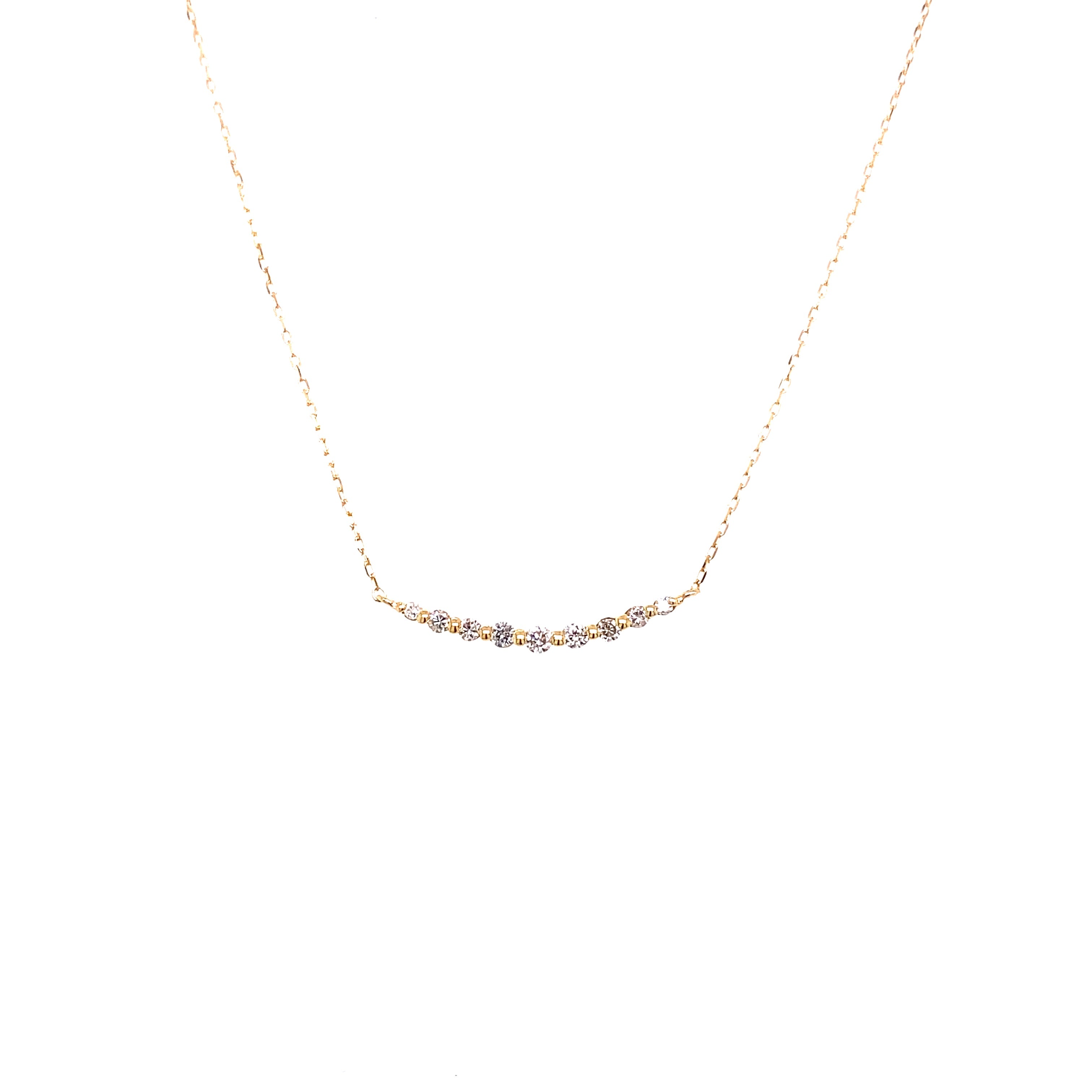 Petit Diamonds Bar Necklace