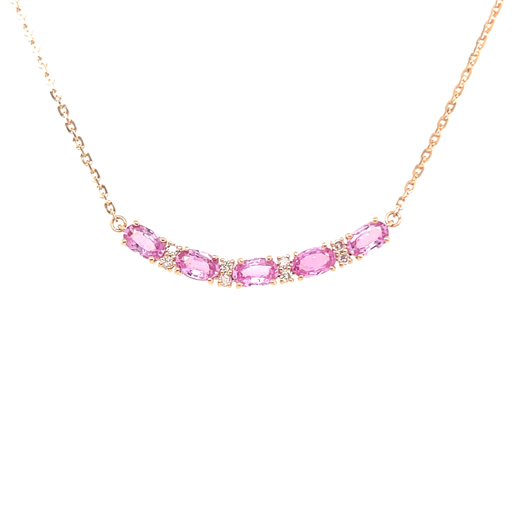Pink Sapphire Necklace