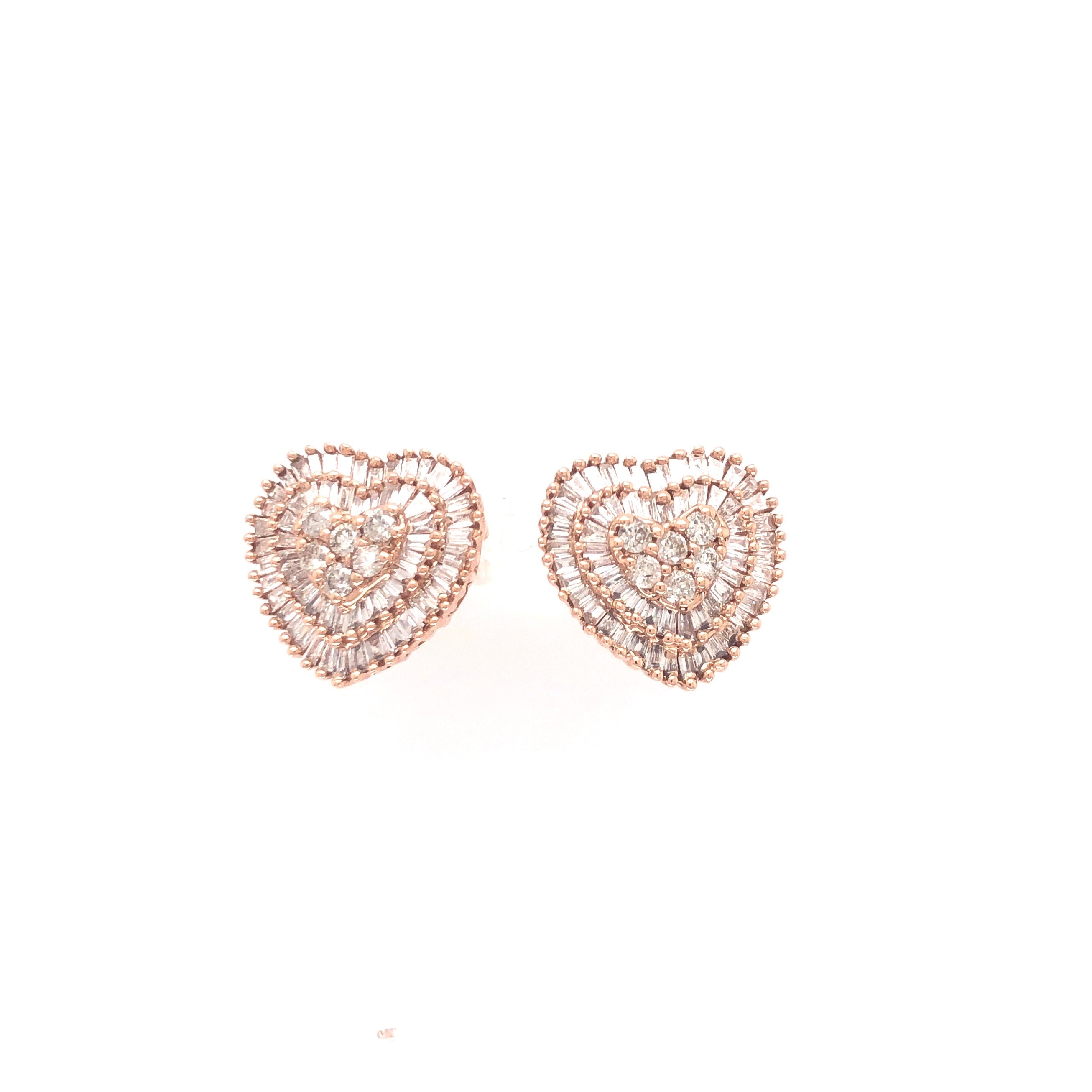 Heart Diamond Earrings