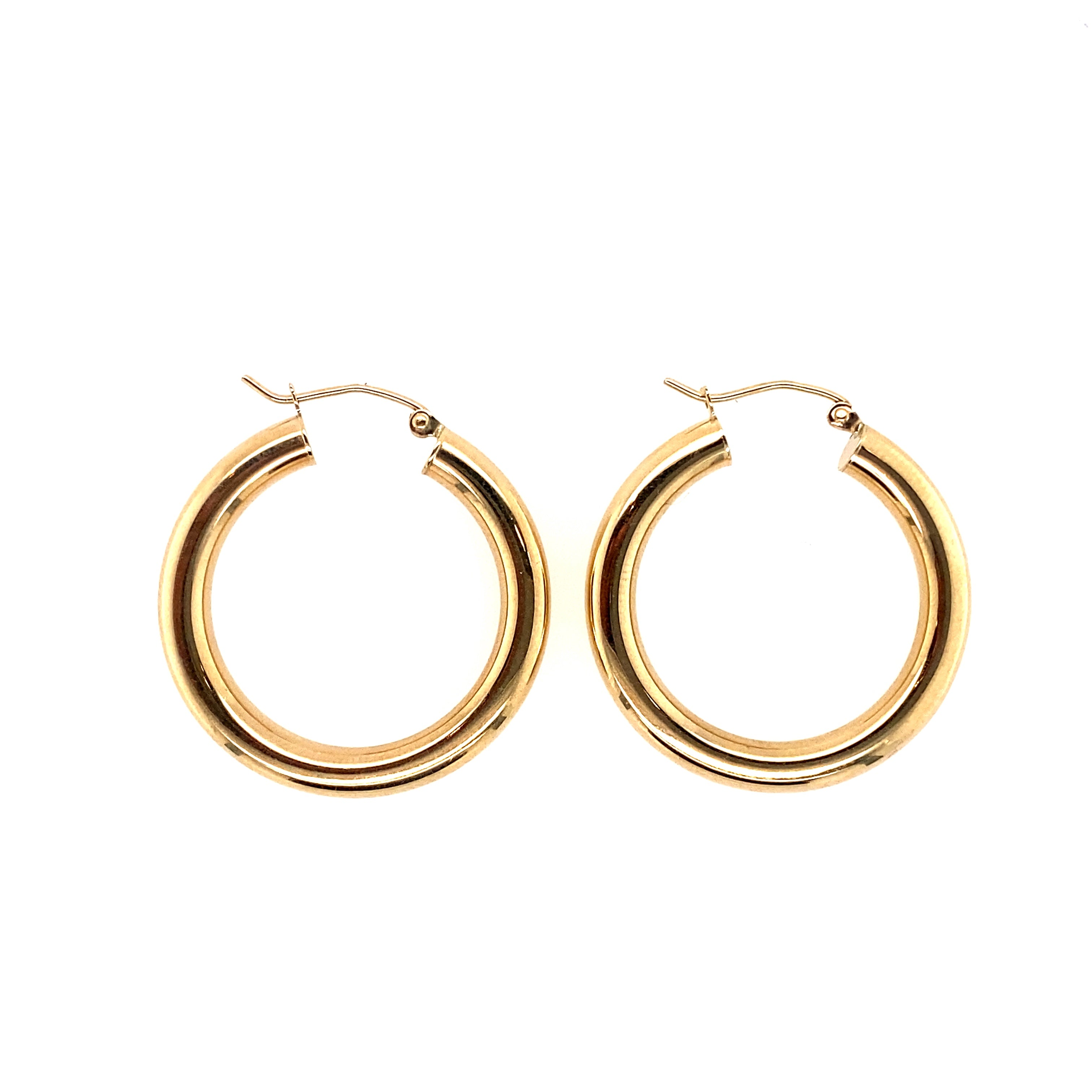 Gold Tube Hoops