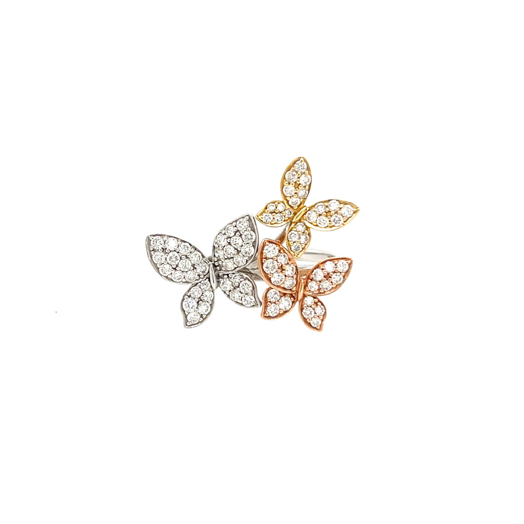 Butterflies Diamond Ring