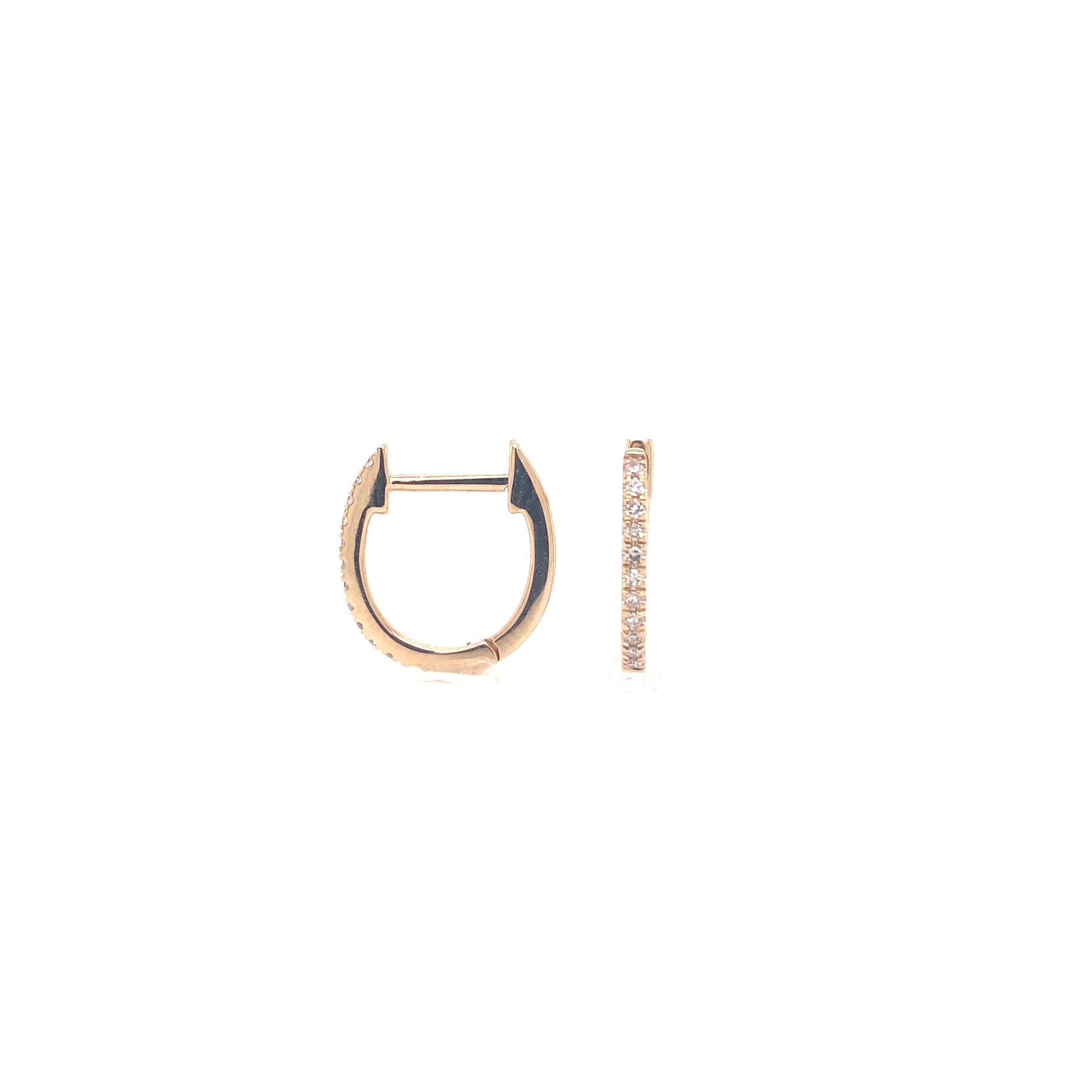 Diamond Hoop Earrings