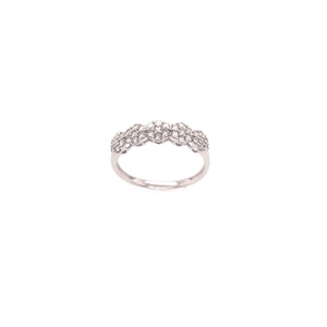 5 Flower Diamond Ring