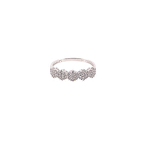 5 Flower Diamond Ring