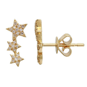 Three Star Diamond Studs